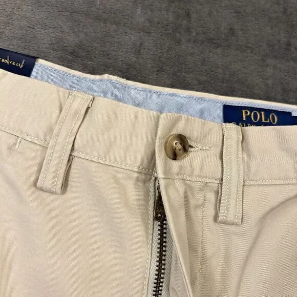 Polo Ralph Lauren Chino‎ Shorts Mens 30" Beige Classic Fit Stretch Comfort New
